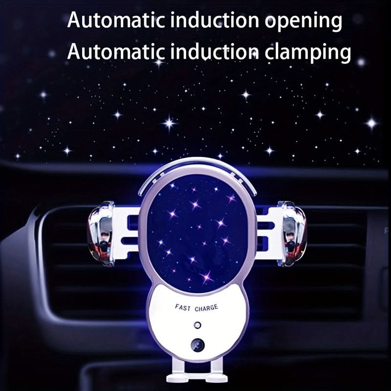 15W Fast Wireless Car Charger with Auto Clamping
