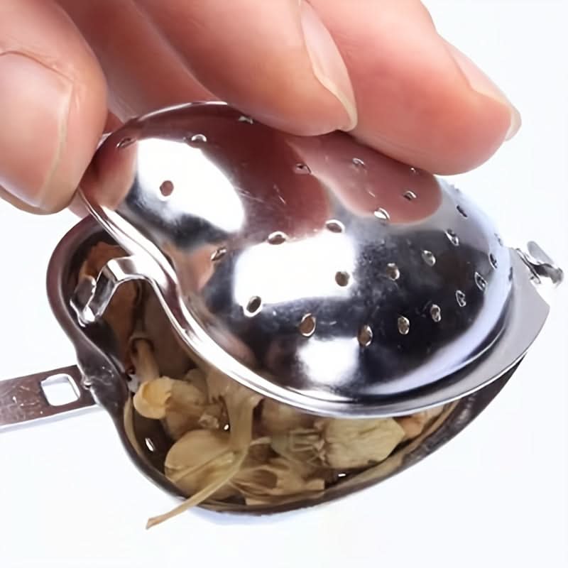 Heart-Shaped Stainless Steel Tea Strainer