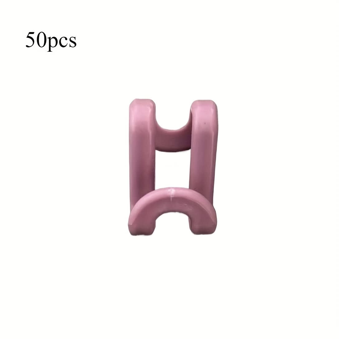 50pcs Plastic Closet Space-Saving Hanger Connectors
