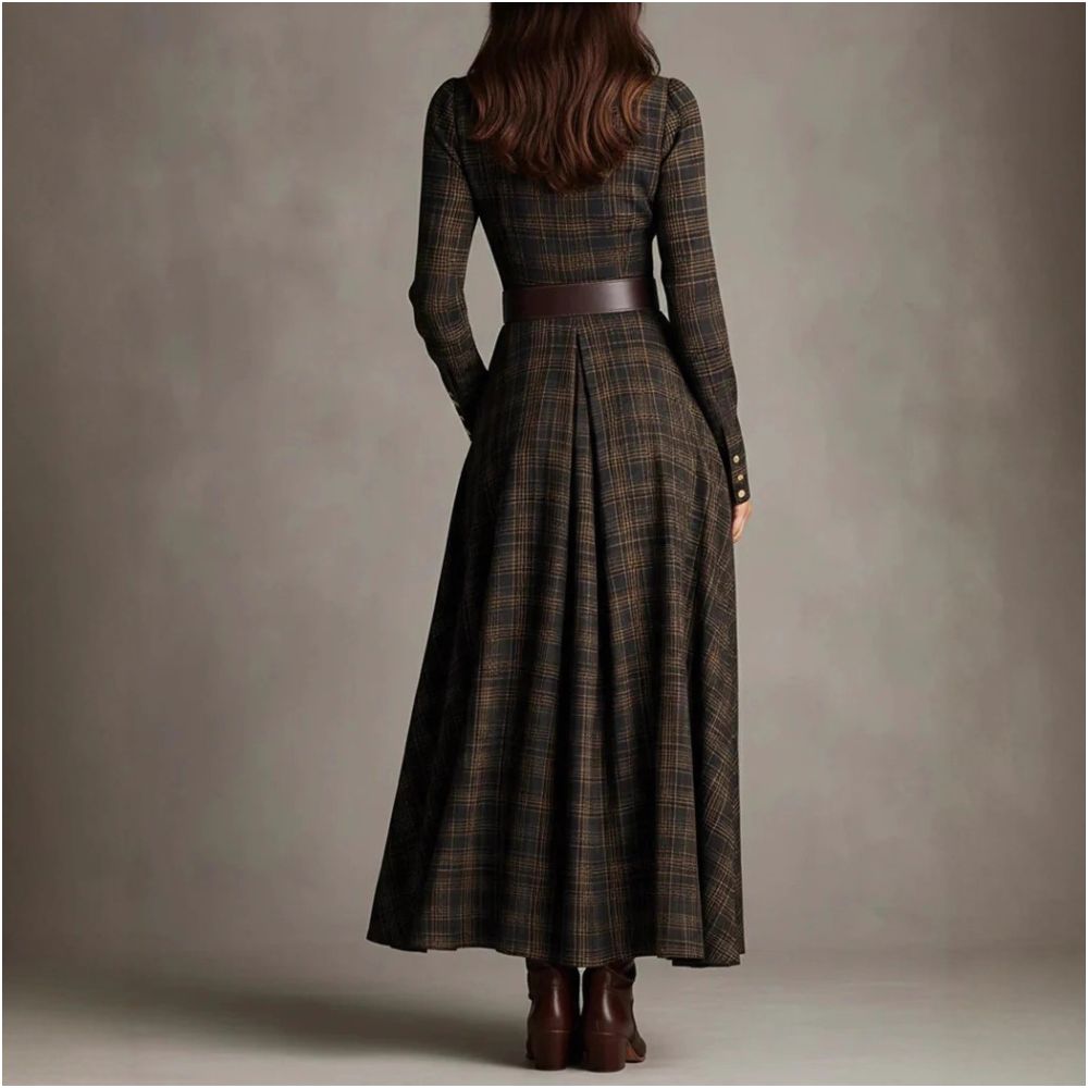 2025 European and American style women s clothing digital print lapel elastic waist shirt dress available on Amazon independent website image 1