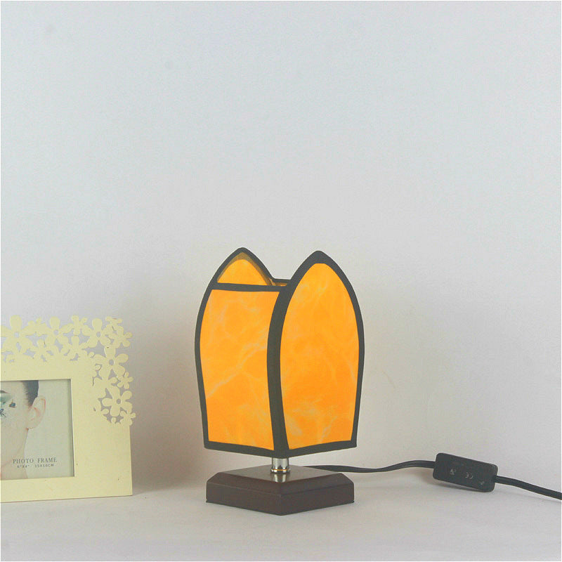 Modern Chinese Style Bamboo Table Lamp – Decorative Night Light for Bedroom & Study