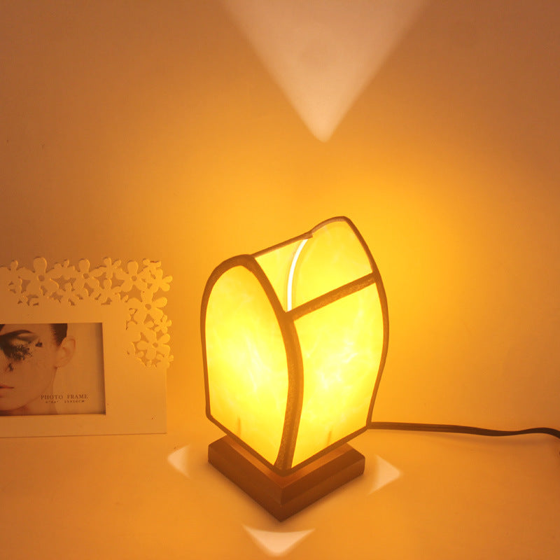 Modern Chinese Style Bamboo Table Lamp – Decorative Night Light for Bedroom & Study
