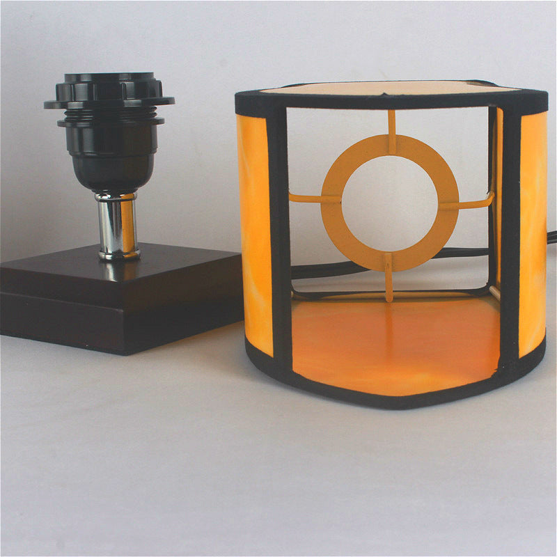 Modern Chinese Style Bamboo Table Lamp – Decorative Night Light for Bedroom & Study