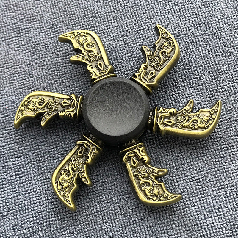 Bronze Alloy Fidget Spinner for Adults – Stress Relief Finger Gyroscope Toy