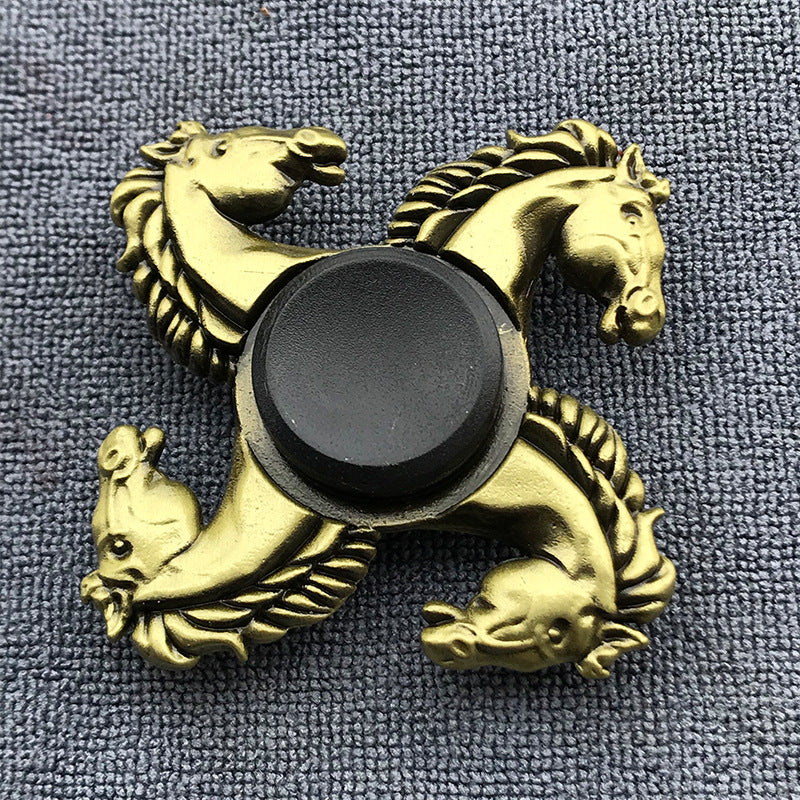 Bronze Alloy Fidget Spinner for Adults – Stress Relief Finger Gyroscope Toy