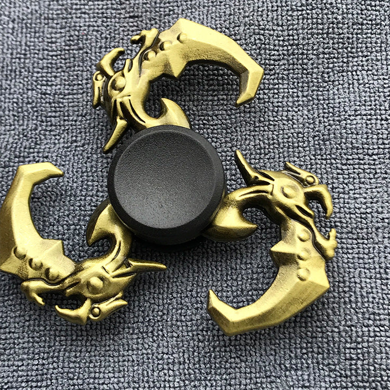 Bronze Alloy Fidget Spinner for Adults – Stress Relief Finger Gyroscope Toy