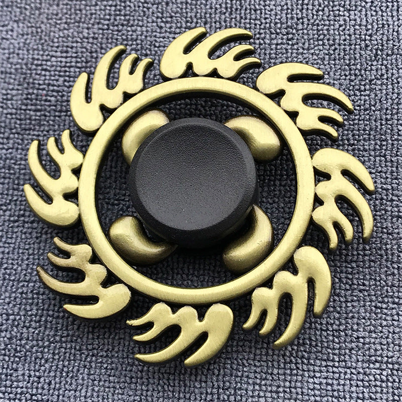 Bronze Alloy Fidget Spinner for Adults – Stress Relief Finger Gyroscope Toy