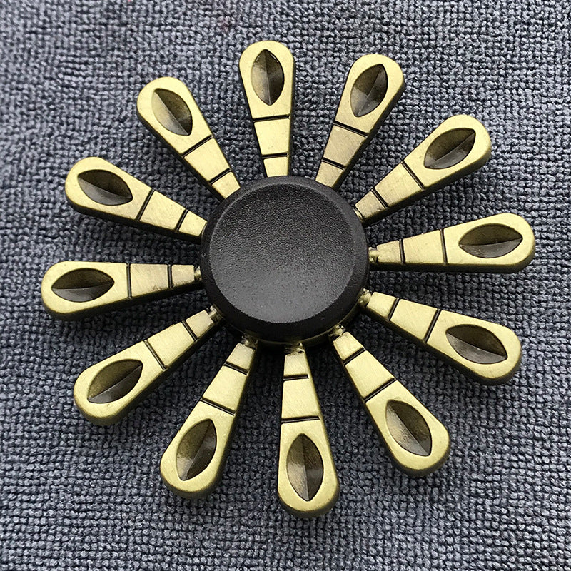 Bronze Alloy Fidget Spinner for Adults – Stress Relief Finger Gyroscope Toy