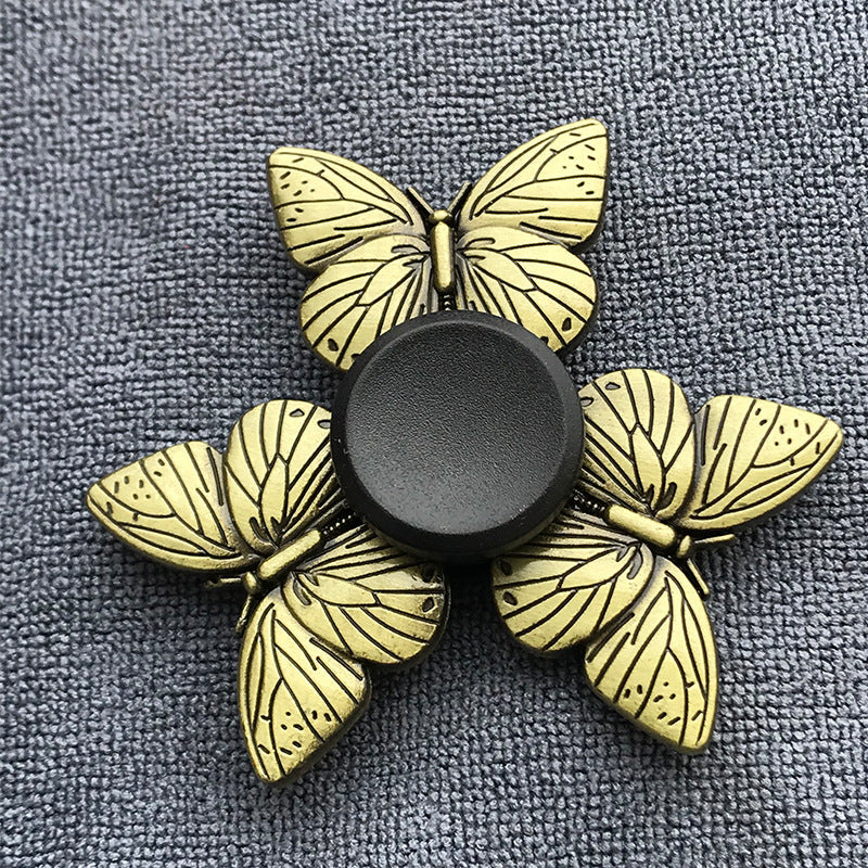 Bronze Alloy Fidget Spinner for Adults – Stress Relief Finger Gyroscope Toy