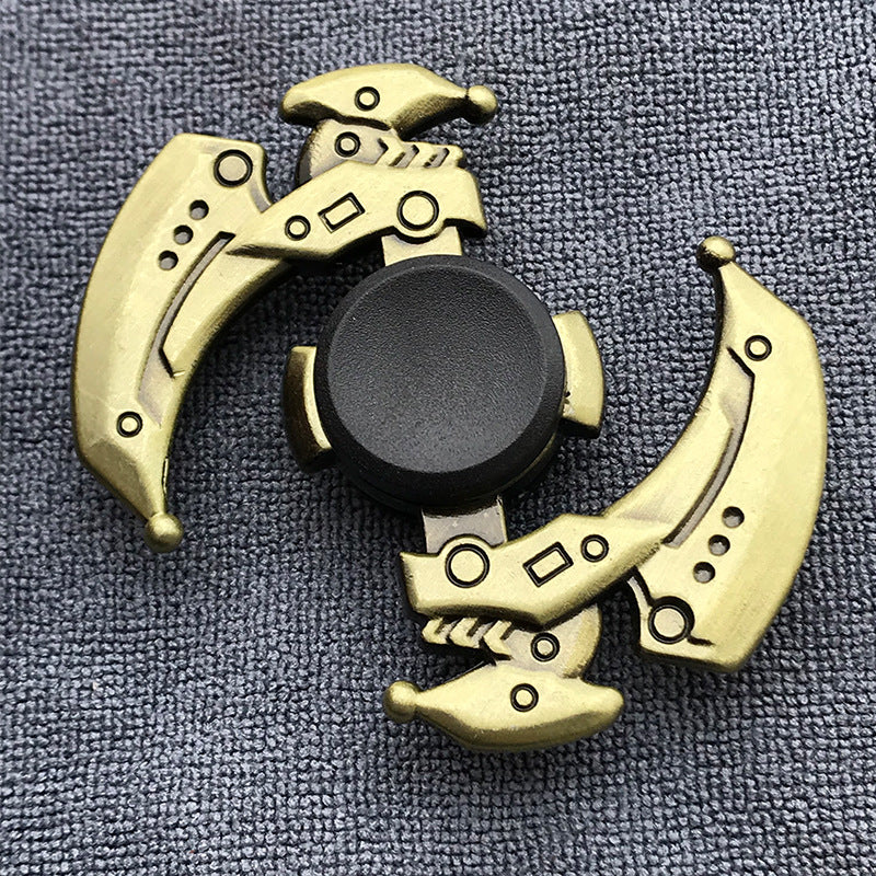 Bronze Alloy Fidget Spinner for Adults – Stress Relief Finger Gyroscope Toy