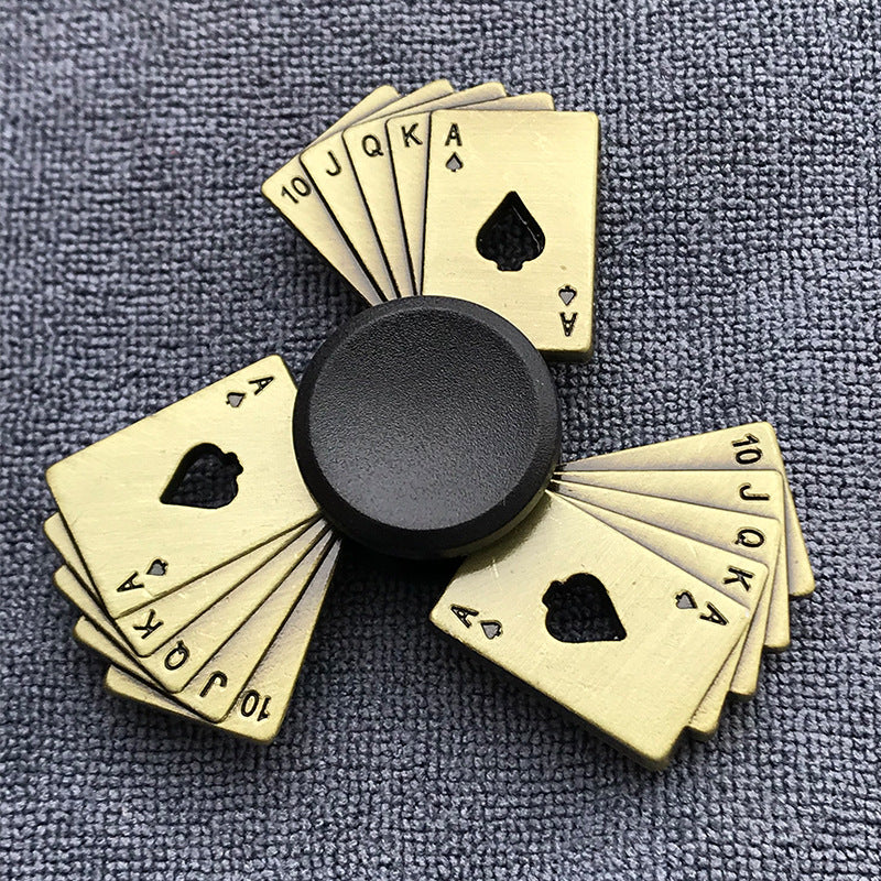 Bronze Alloy Fidget Spinner for Adults – Stress Relief Finger Gyroscope Toy