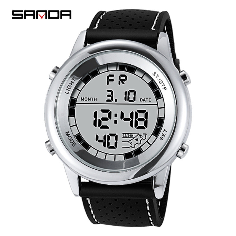 Sanda Sports Digital Watch for Teens – Waterproof Luminous Student Electronic Watch