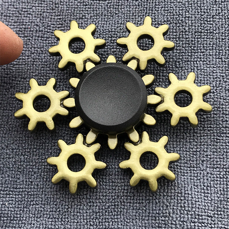 Bronze Alloy Fidget Spinner for Adults – Stress Relief Finger Gyroscope Toy