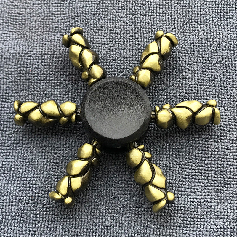 Bronze Alloy Fidget Spinner for Adults – Stress Relief Finger Gyroscope Toy