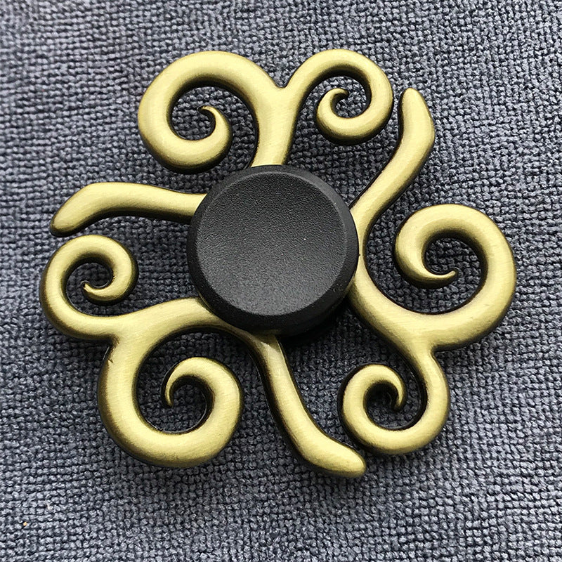 Bronze Alloy Fidget Spinner for Adults – Stress Relief Finger Gyroscope Toy