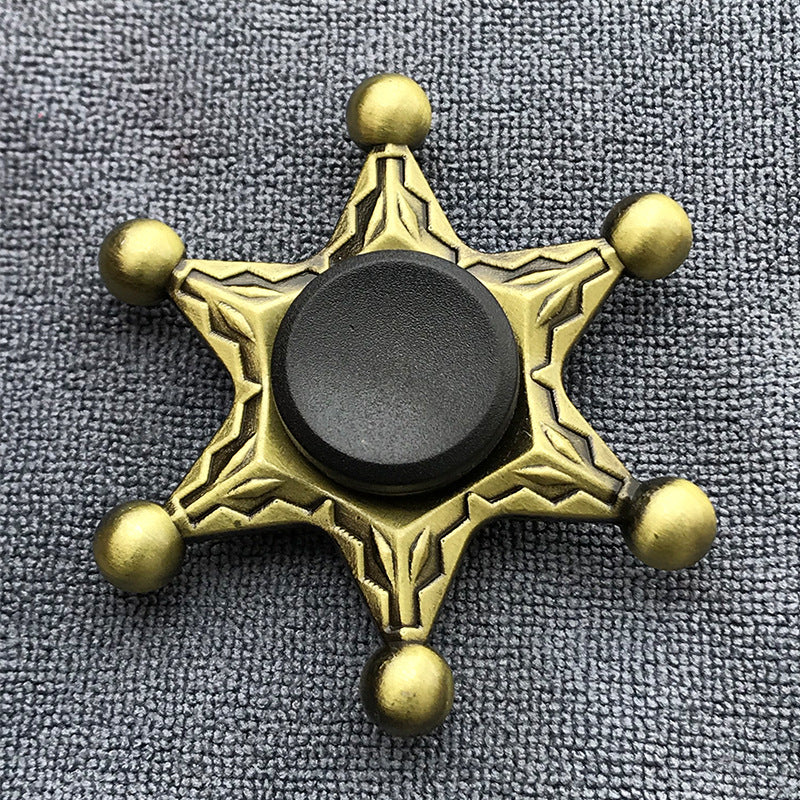 Bronze Alloy Fidget Spinner for Adults – Stress Relief Finger Gyroscope Toy