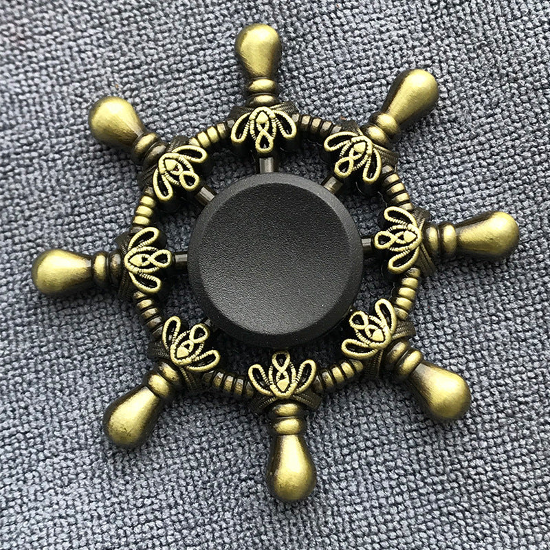 Bronze Alloy Fidget Spinner for Adults – Stress Relief Finger Gyroscope Toy