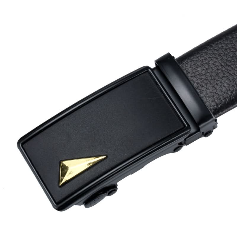 Men’s Black Automatic Buckle Belt – Scratch-Resistant