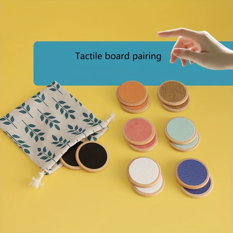 Wooden Sensory Matching Game for Toddlers – Color Recognition & Memory Training Toy
