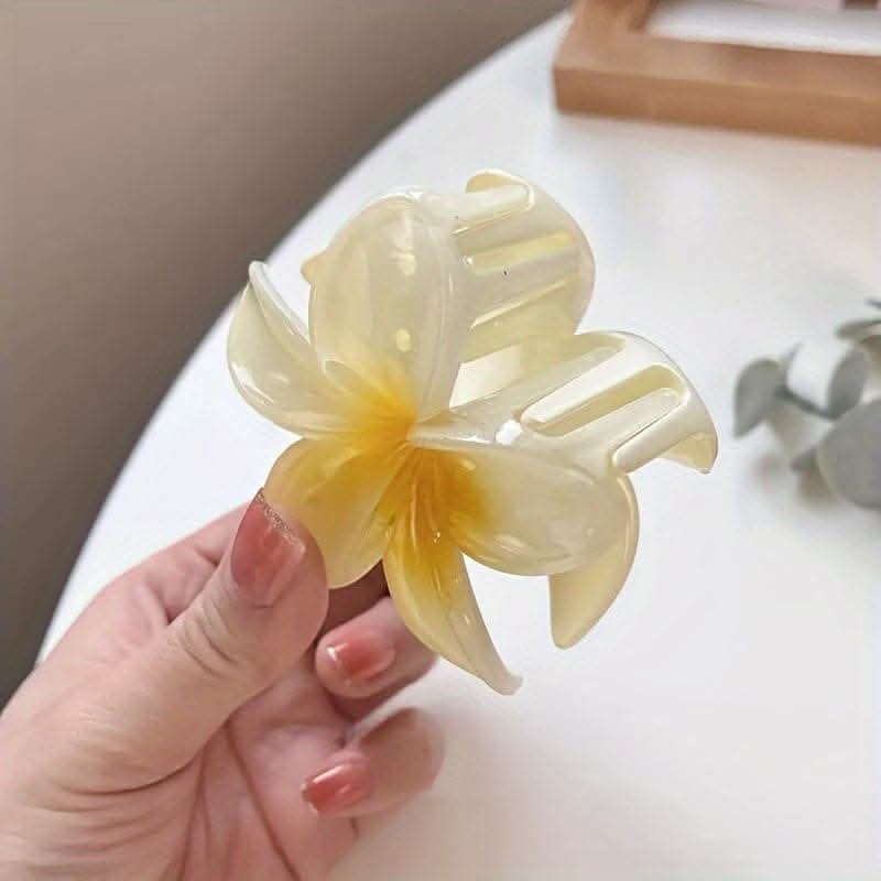 Vibrant Flower Shaped Hair Claw Clip – Trendy & Non-Slip