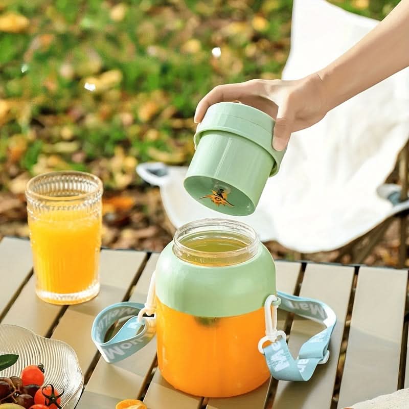 Portable Electric Juice Cup – 800ml USB Rechargeable Juicer Blender