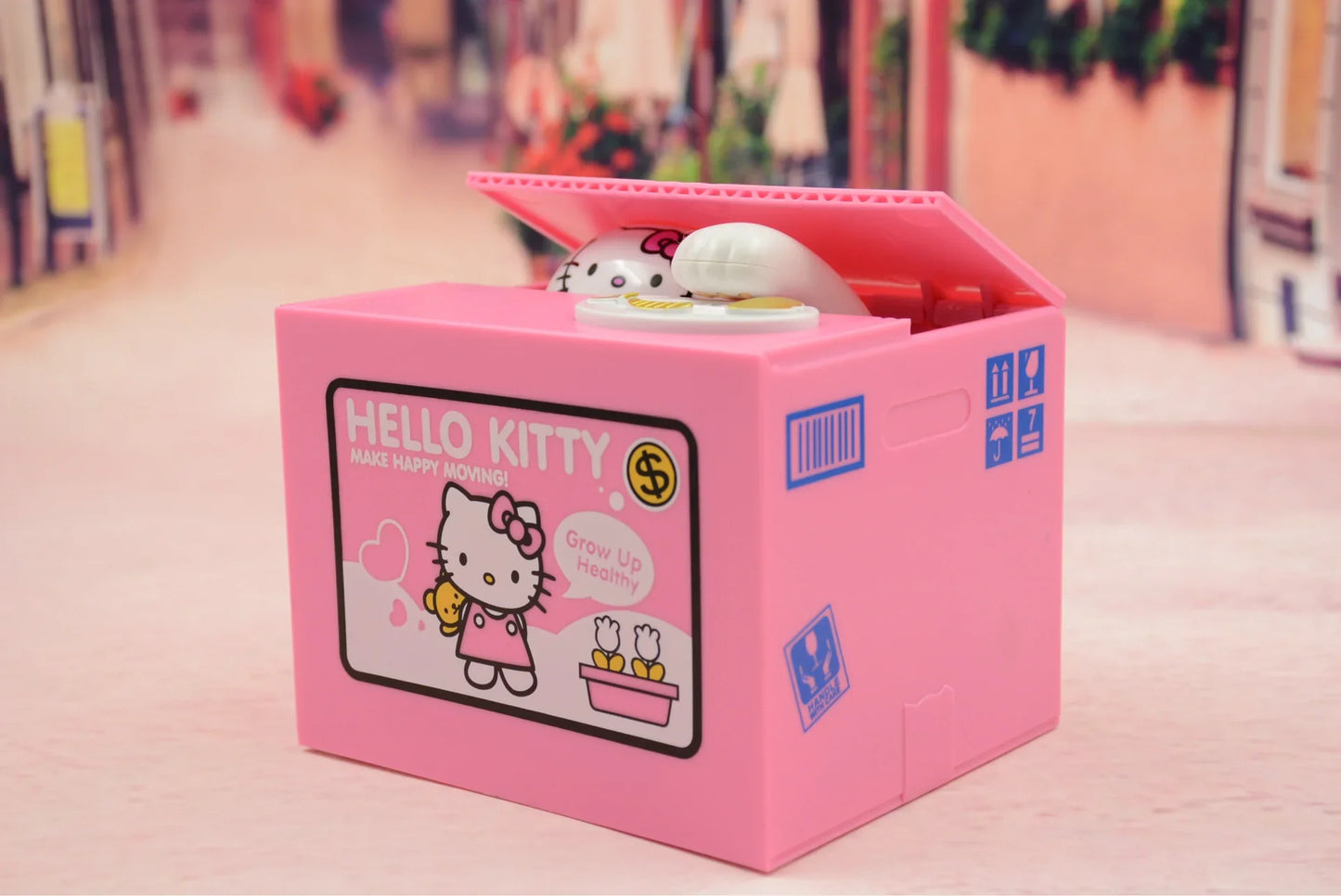Cartoon Stealing Coin Cat Piggy Bank – Electric Money-Bank for Kids