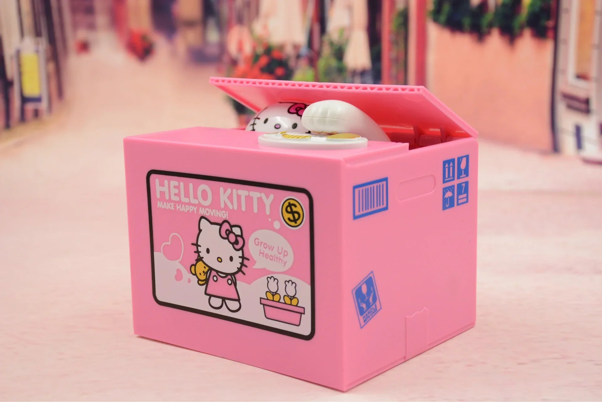Cartoon Stealing Coin Cat Piggy Bank – Electric Money-Bank for Kids