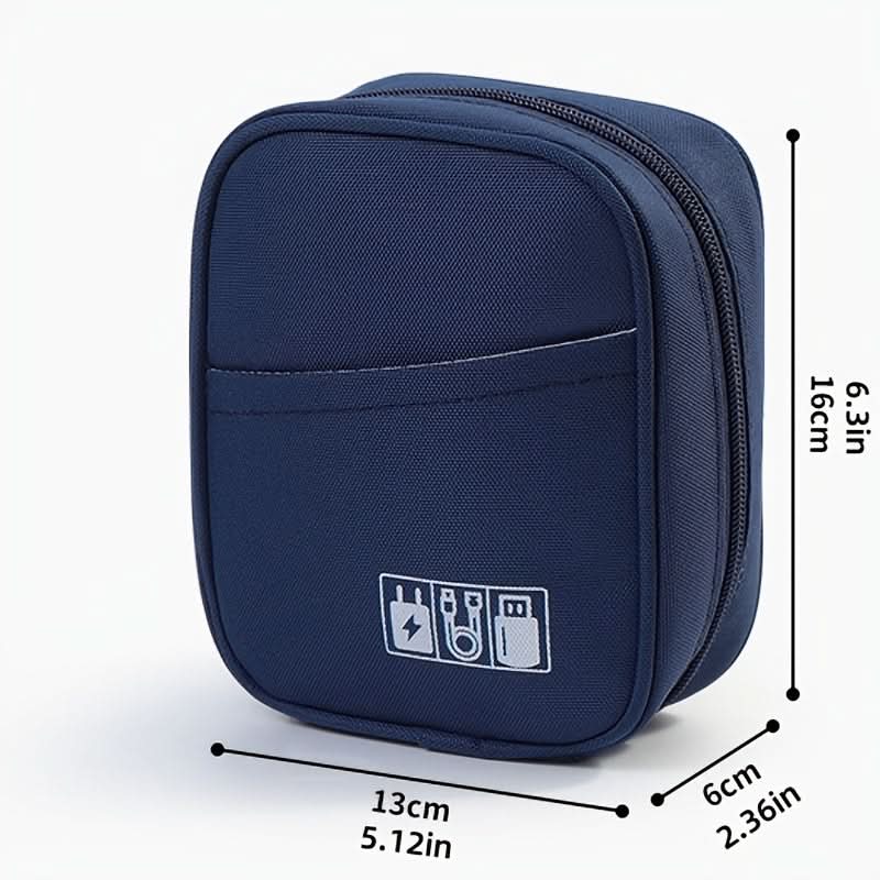 Waterproof Travel Cable Organizer Bag – Portable Storage for Earbuds, USB & Power Bank