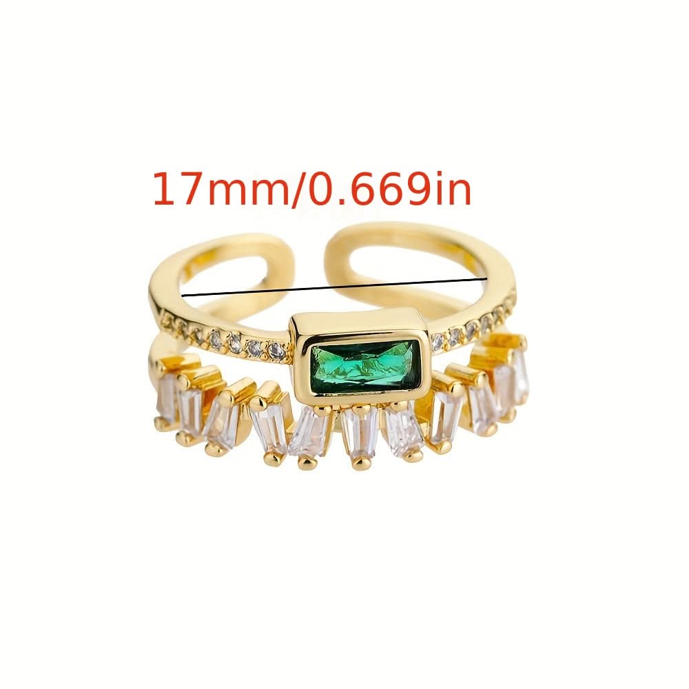 Boho Style Double Layer Copper Ring