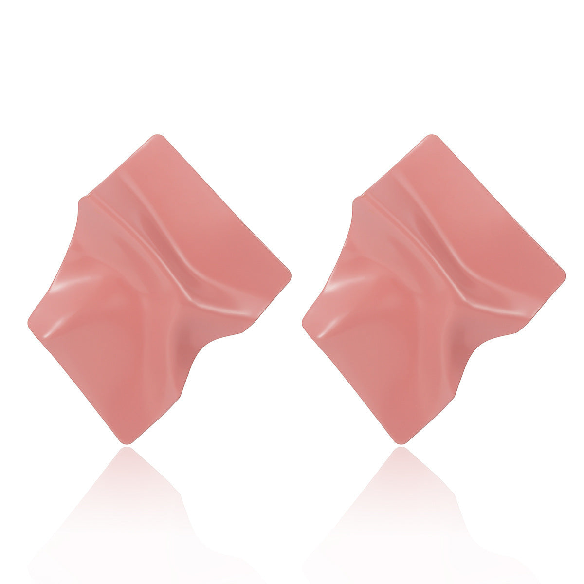 Irregular Geometric Metal Earrings for Women – Candy Color Statement Jewelry
