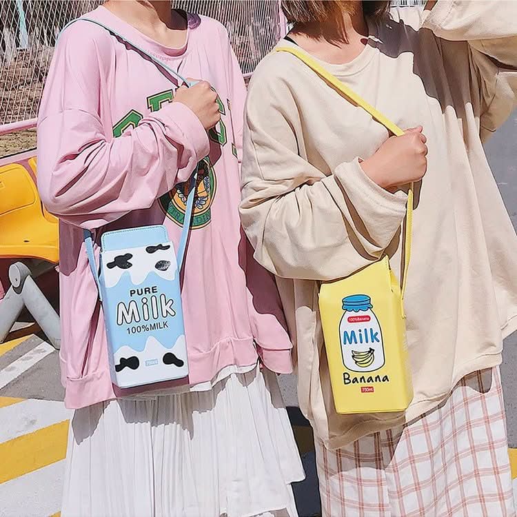 Cute Fruit Print Small Shoulder Bag for Girls