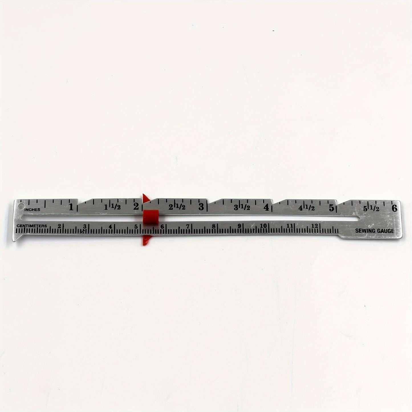 Versatile Metal Sewing Gauge for Precision Measuring