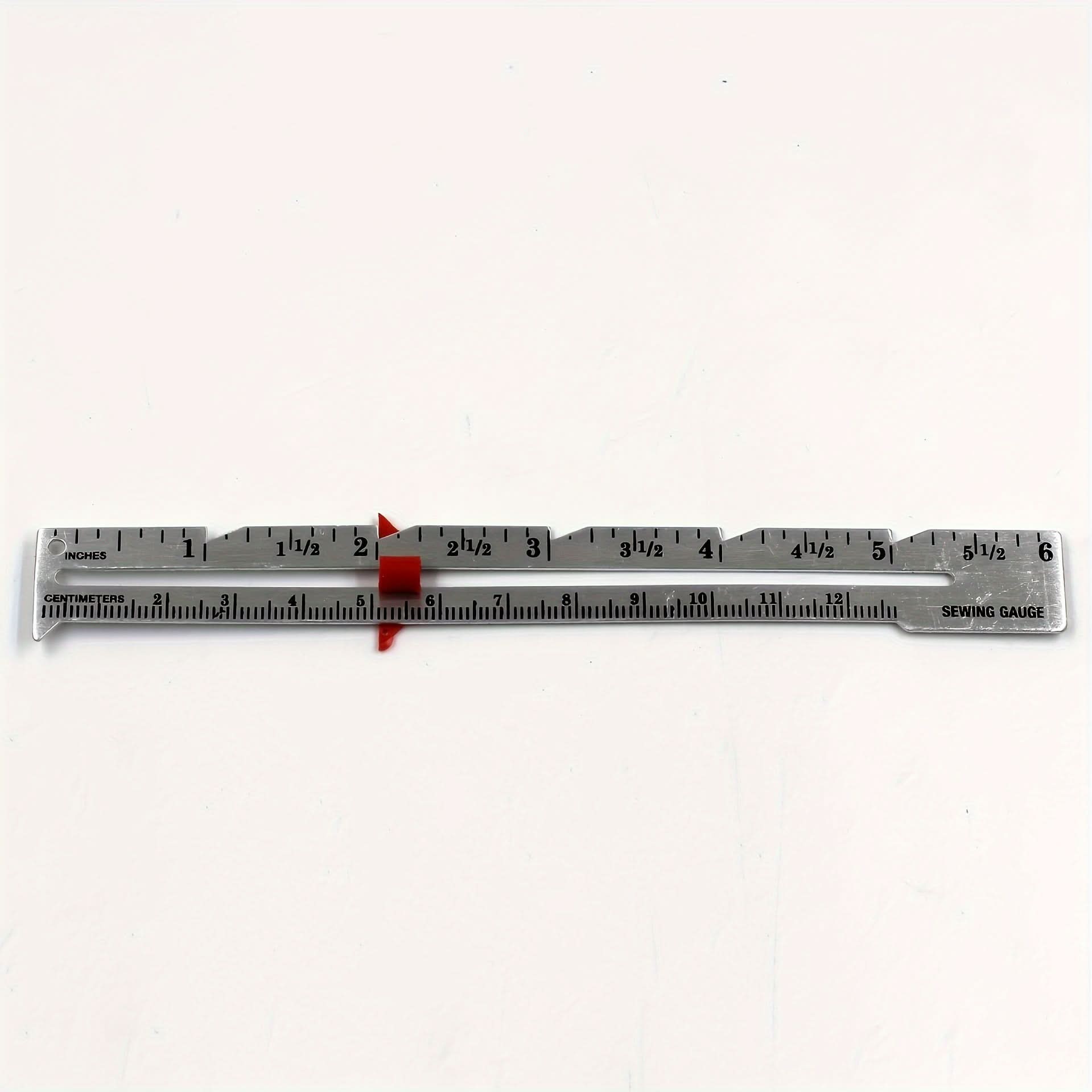 Versatile Metal Sewing Gauge for Precision Measuring