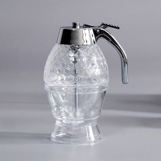 Elegant Bee-Inspired Honey Dispenser - No-Drip Press-Type Handle