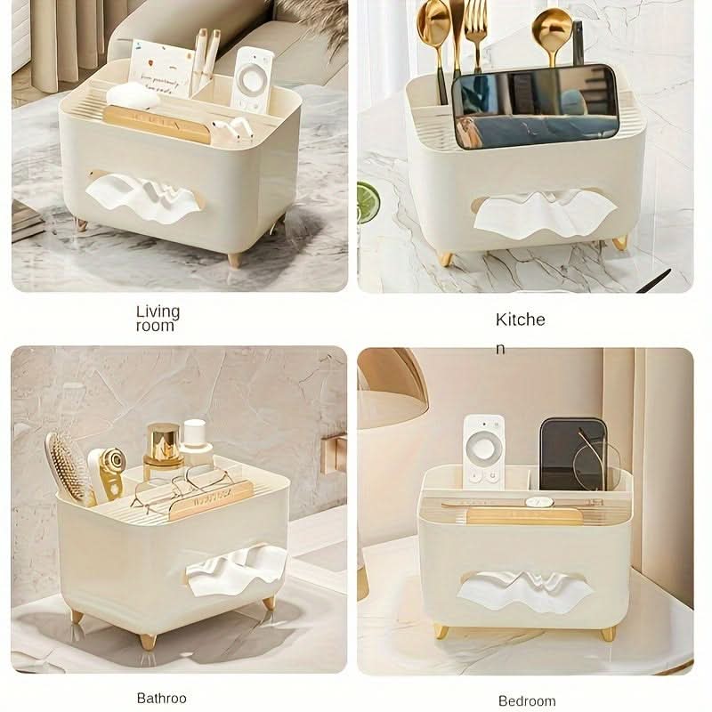 Luxury Multi-Functional Tissue Box & Organizer