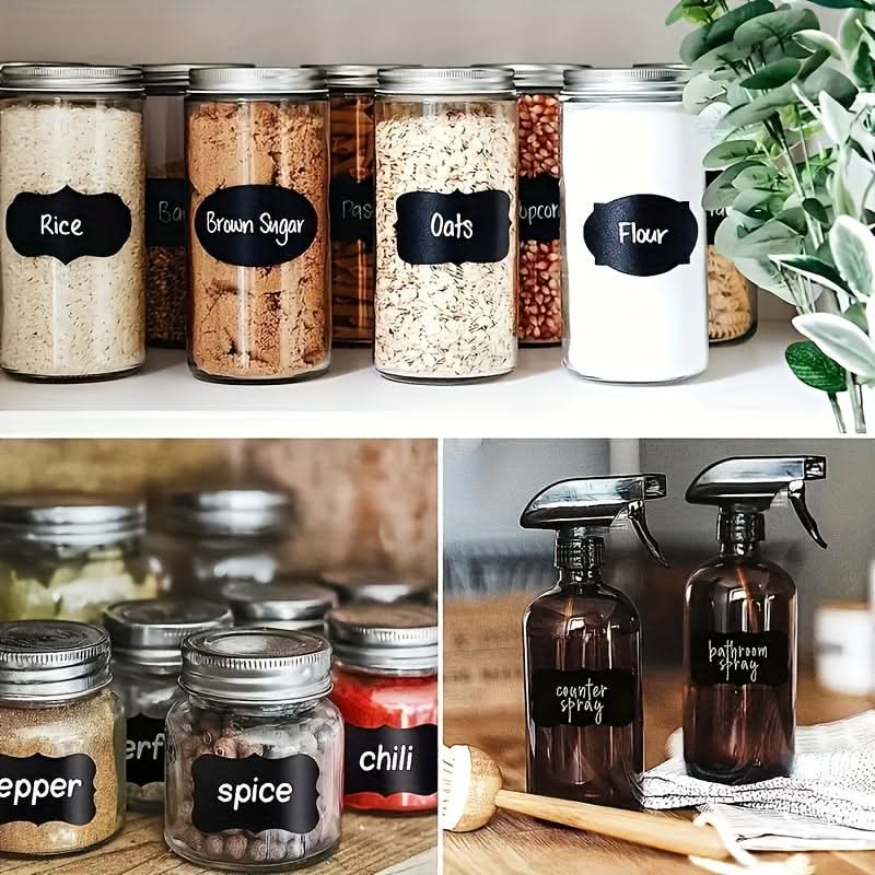 120 Reusable Waterproof Kitchen Storage Labels