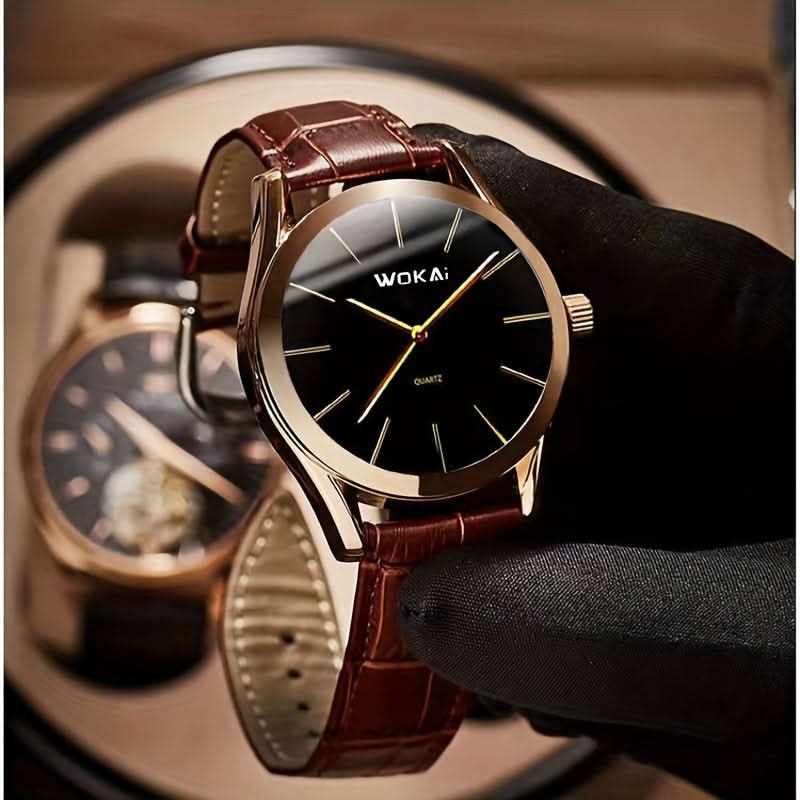 Sleek Men's Sports Business Wristwatch