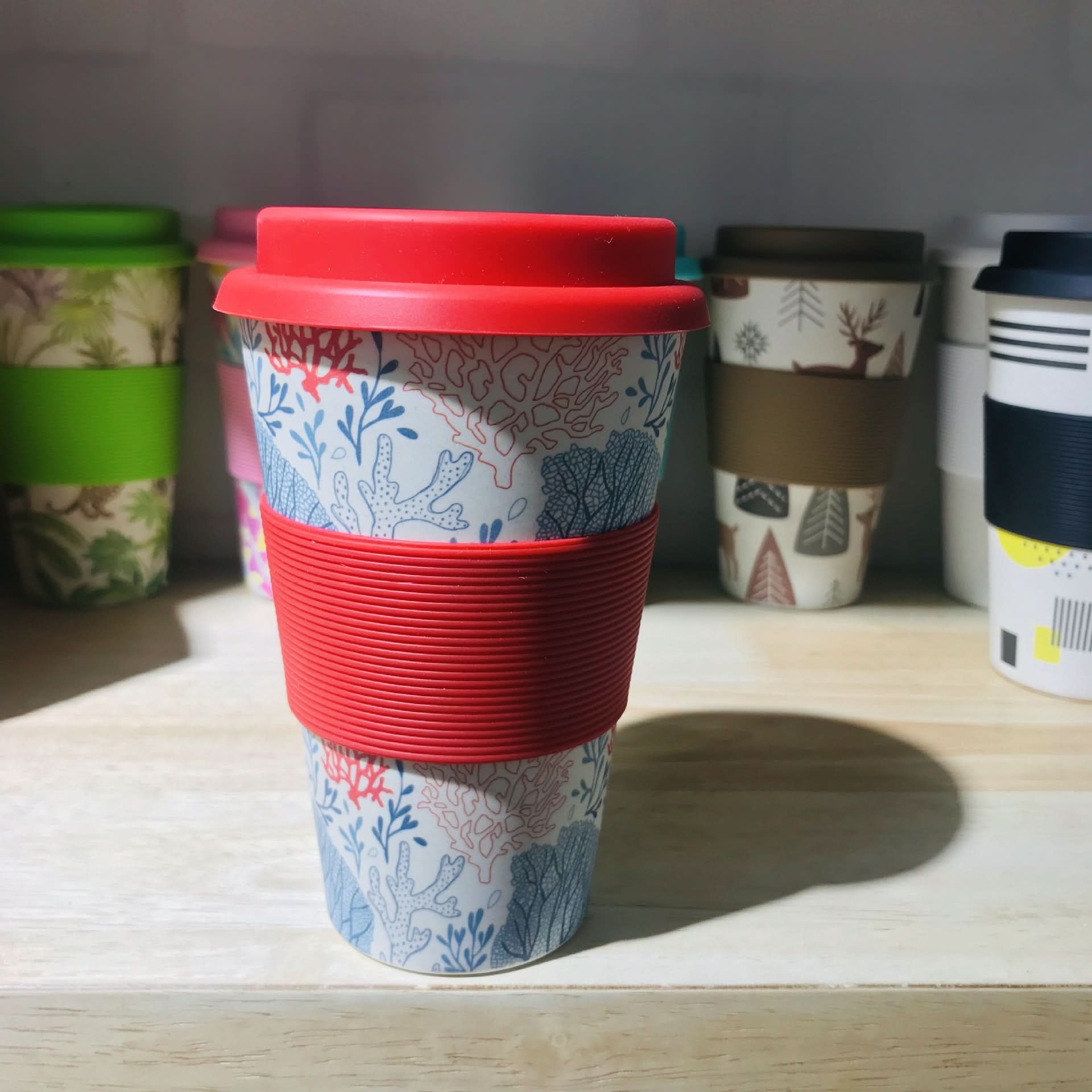 Bamboo Fiber Coffee Mug – Eco-Friendly Plant-Based Cup (400ml)