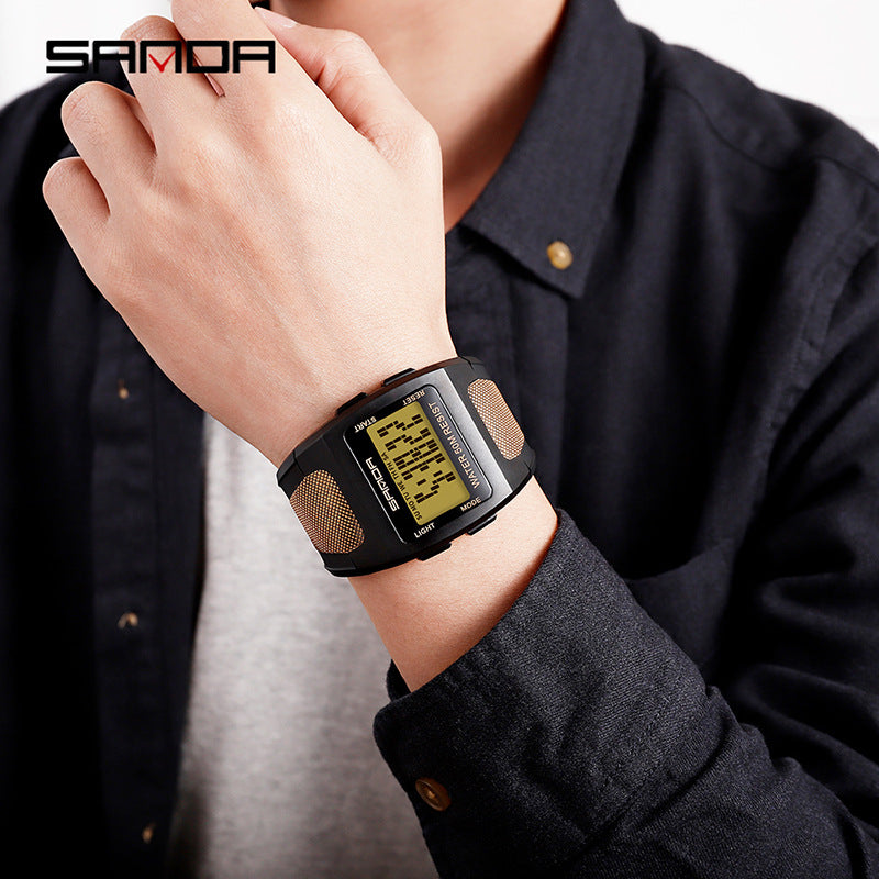 SANDA Men's Digital Sports Watch – Multi-Function, Luminous, Waterproof Outdoor Watch