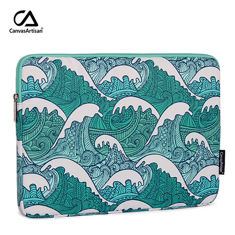 Ocean Swell Laptop Sleeve – Shockproof & Waterproof Case for MacBook & More