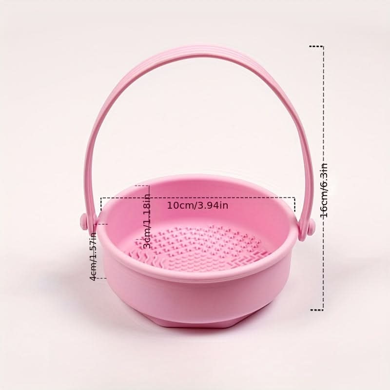 Silicone Makeup Organizer Set - Detachable Drying & Storage Rack