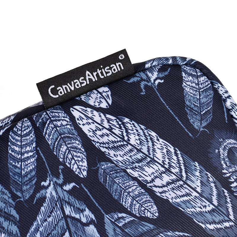 Blue Tree Leaves Laptop Sleeve – Waterproof, Shock-Resistant Polyester Case for MacBook & More
