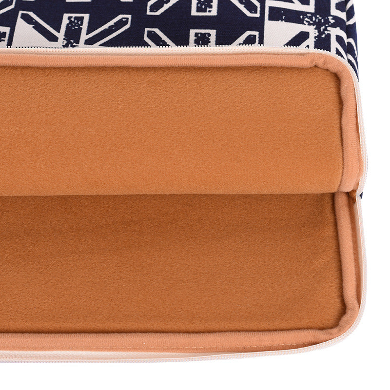 Abstract Starburst Laptop Sleeve – Canvas Shock-Resistant Case for 11–15 Inch Laptops