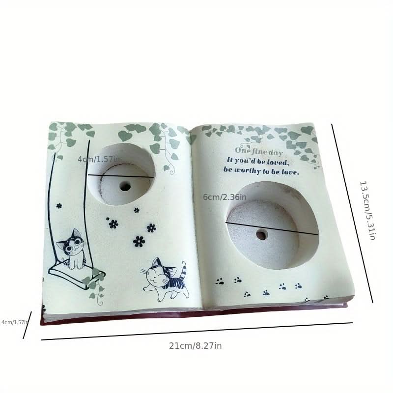 Modern Resin Book Planter with Drainage Hole