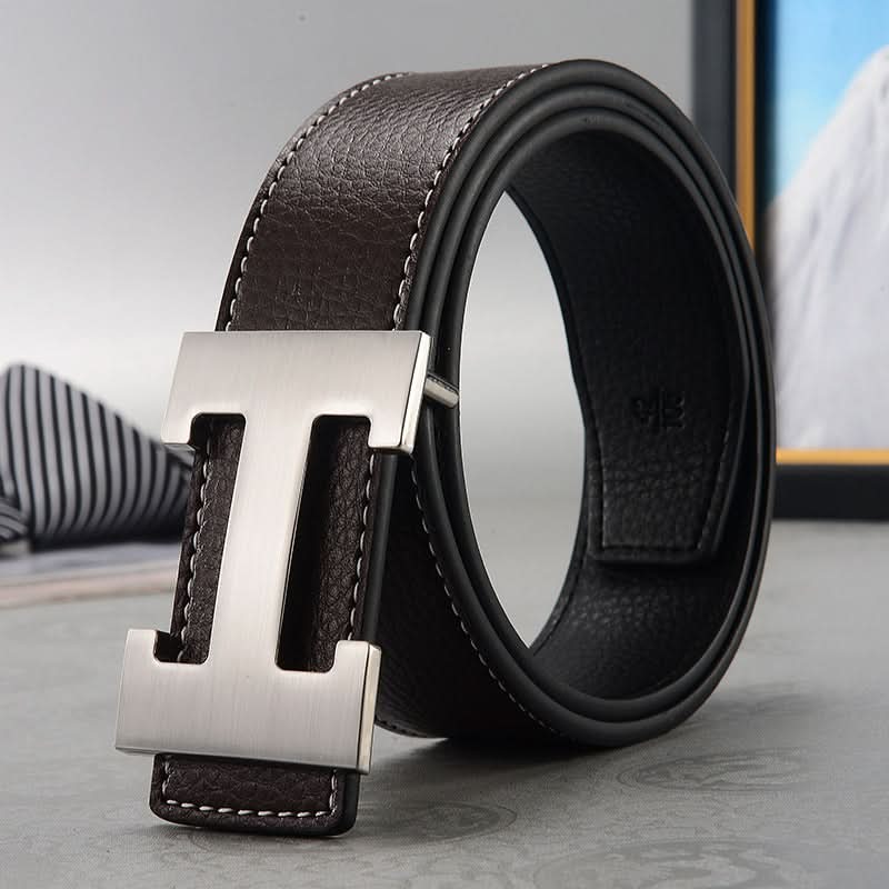 Men's H-Buckle Belt - Imitation Leather