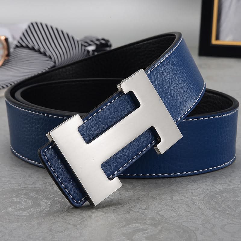 Men's H-Buckle Belt - Imitation Leather