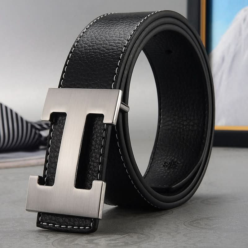Men's H-Buckle Belt - Imitation Leather