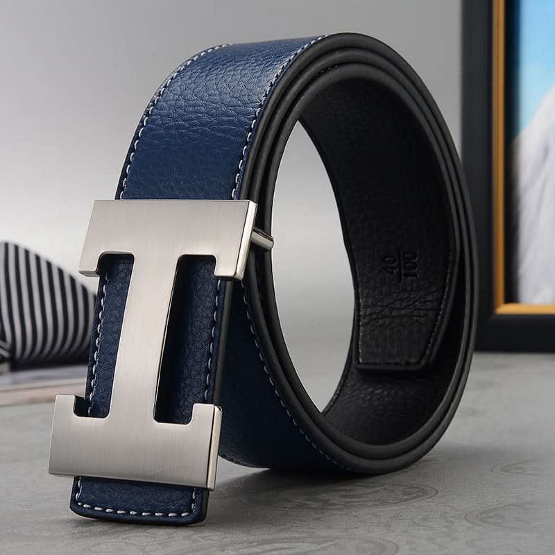 Men's H-Buckle Belt - Imitation Leather