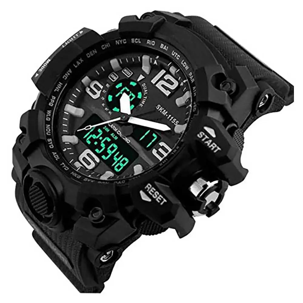 1155 Analog Digital Wrist watch For Men, Boys