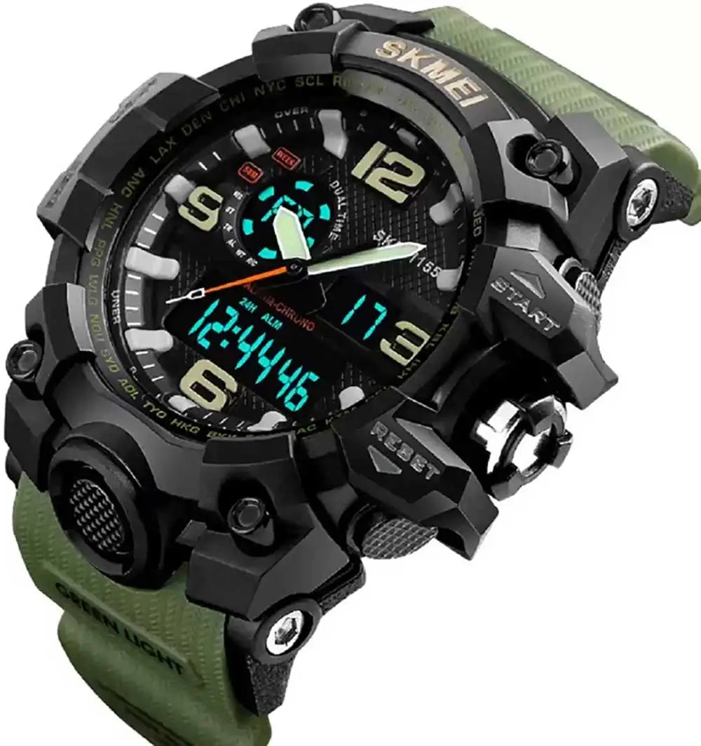 1155 Analog Digital Wrist watch For Men, Boys